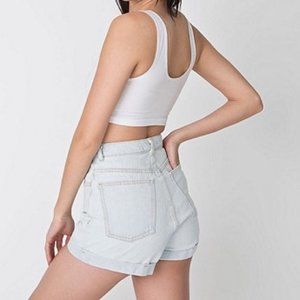 Original AA Light Wash High-Waisted Shorts